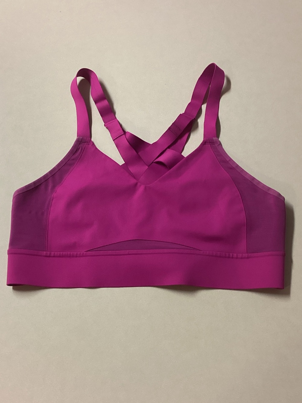 Brooks Women's Magenta Cross-Back Sports Bra